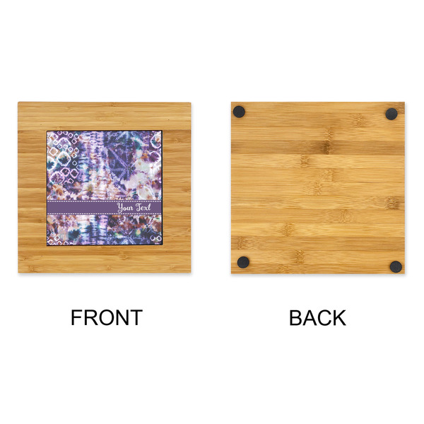Tie Dye Bamboo Trivet with 6" Tile - APPROVAL