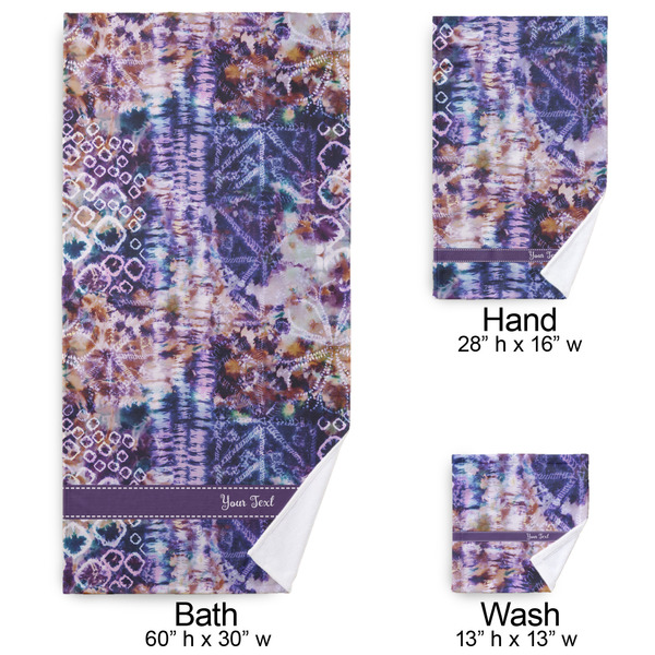 Tie Dye Bath Towel Sets - 3-piece - Approval