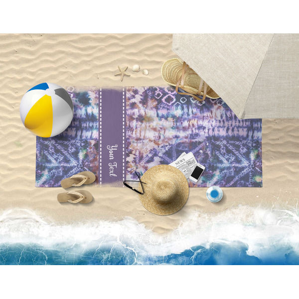 Tie Dye Beach Towel Lifestyle