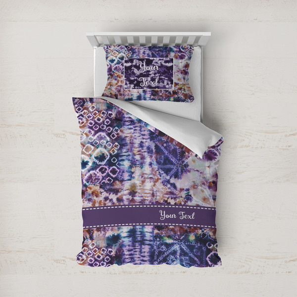 Custom Tie Dye Duvet Cover Set - Twin (Personalized)