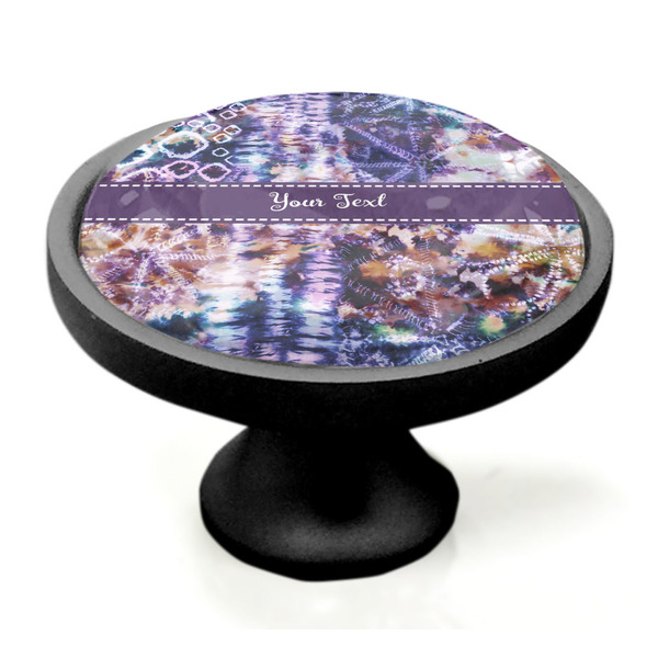 Tie Dye Black Custom Cabinet Knob (Side)
