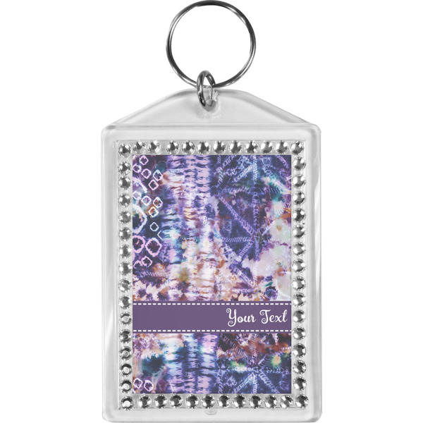 Custom Tie Dye Bling Keychain (Personalized)
