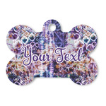Tie Dye Bone Shaped Dog ID Tag (Personalized)