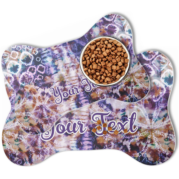 Tie Dye Bone Shaped Dog Mats - MAIN