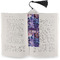 Tie Dye Bookmark with tassel - In book