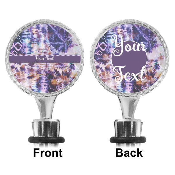 Tie Dye Bottle Stopper - Front and Back