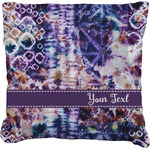Tie Dye Faux-Linen Throw Pillow 18" (Personalized)