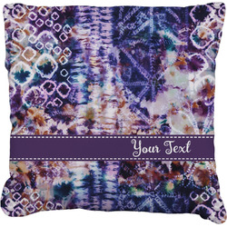 Tie Dye Faux-Linen Throw Pillow 26" (Personalized)