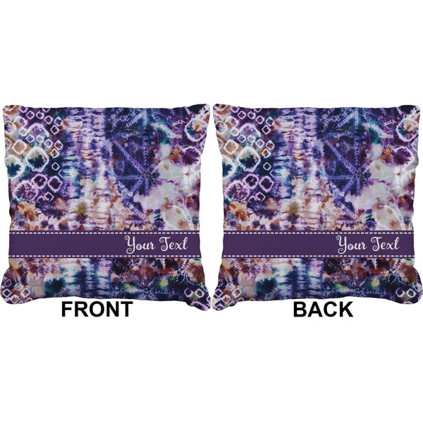 Tie Dye Burlap Pillow Approval