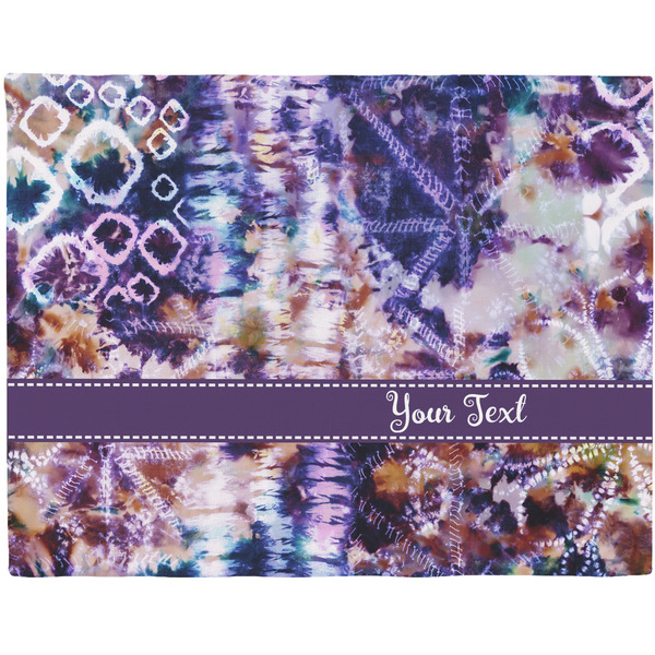 Custom Tie Dye Woven Fabric Placemat - Twill w/ Name or Text