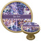 Tie Dye Cabinet Knob - Gold (Personalized)