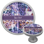 Tie Dye Cabinet Knob (Silver) (Personalized)