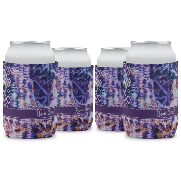 Custom Tie Dye Can Cooler (12 oz) - Set of 4 w/ Name or Text