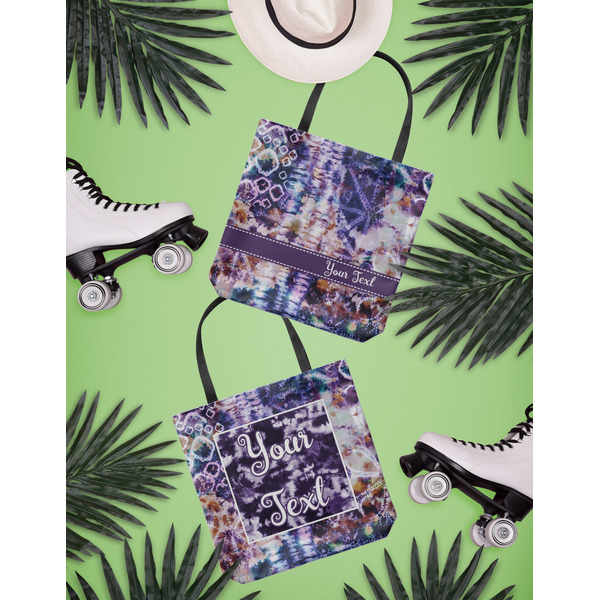Tie Dye Canvas Tote Lifestyle Front and Back