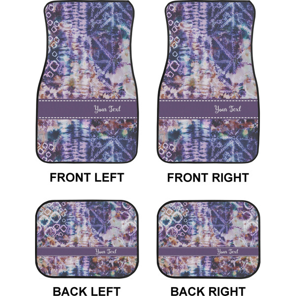 Tie Dye Car Floor Mats Set (2F + 2B)