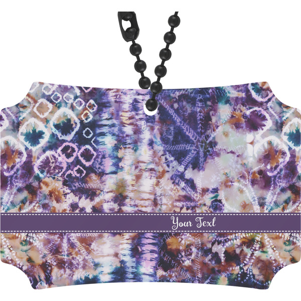Custom Tie Dye Rear View Mirror Ornament (Personalized)
