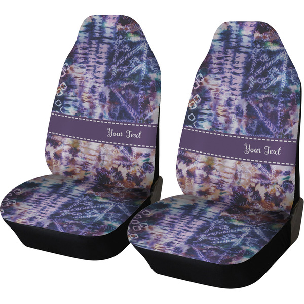 Custom Tie Dye Car Seat Covers (Set of Two) (Personalized)