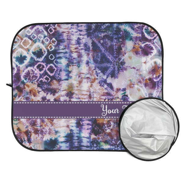 Tie Dye Car Sun Shades - FOLDED & UNFOLDED