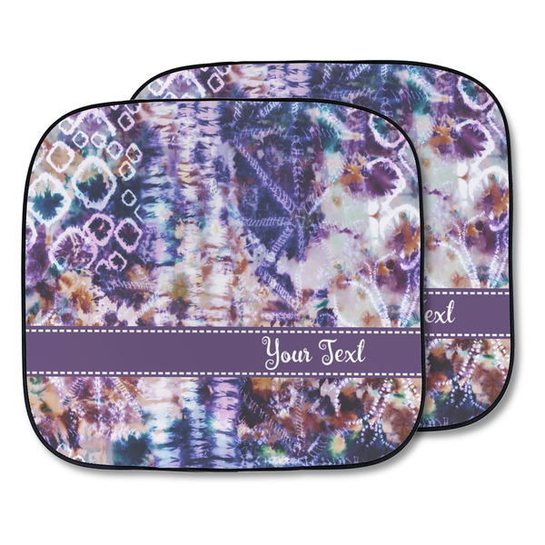 Custom Tie Dye Car Sun Shade - Two Piece (Personalized)