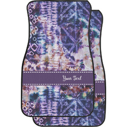 Tie Dye Car Floor Mats (Front Seat) (Personalized)