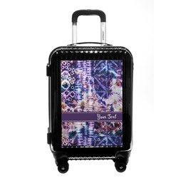 Tie Dye Carry On Hard Shell Suitcase (Personalized)