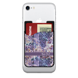 Tie Dye 2-in-1 Cell Phone Credit Card Holder & Screen Cleaner (Personalized)