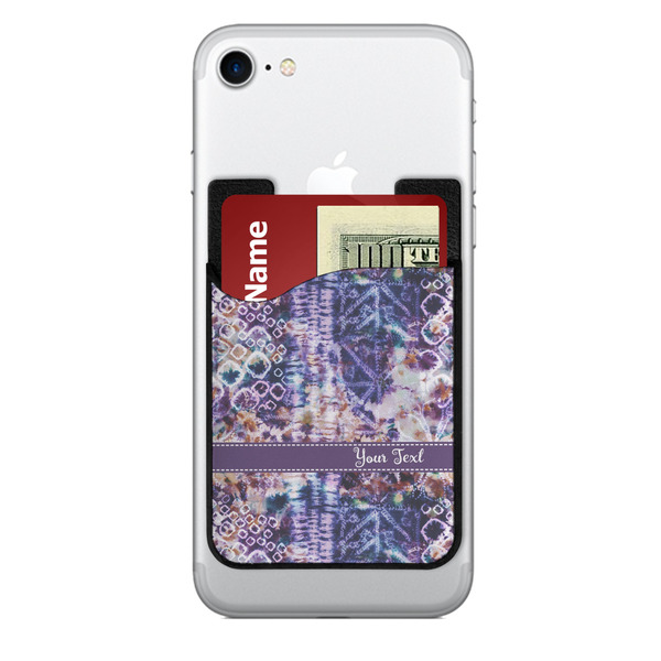Custom Tie Dye 2-in-1 Cell Phone Credit Card Holder & Screen Cleaner (Personalized)