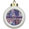 Tie Dye Ceramic Ball Ornament (Personalized)