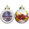 Tie Dye Ceramic Christmas Ornament - Poinsettias (APPROVAL)