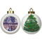 Tie Dye Ceramic Christmas Ornament - X-Mas Tree (APPROVAL)