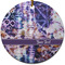 Tie Dye Ceramic Flat Ornament - Circle (Front)