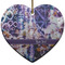 Tie Dye Heart Ceramic Ornament w/ Name or Text