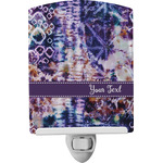 Tie Dye Ceramic Night Light (Personalized)