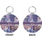 Tie Dye Circle Keychain (Front + Back)