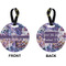 Tie Dye Circle Luggage Tag (Front + Back)