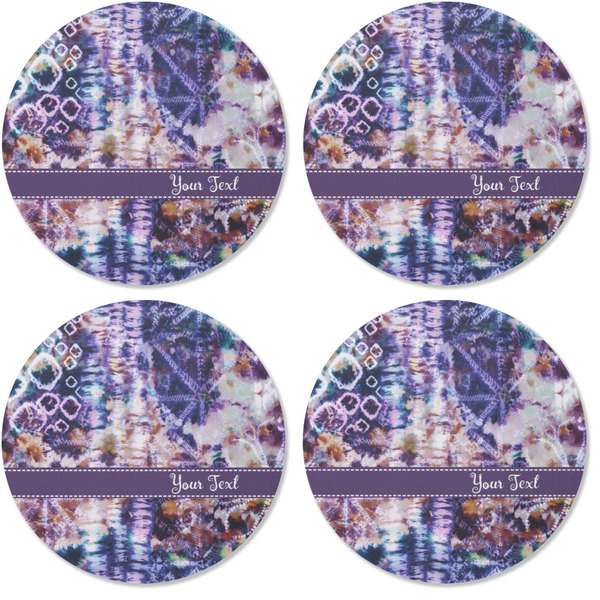 Tie Dye Coaster Round Rubber Back - Apvl