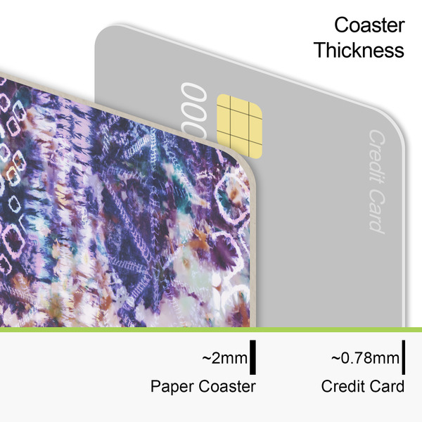 Tie Dye Coaster Thickness
