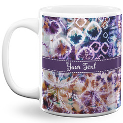 Tie Dye 11 Oz Coffee Mug - White (Personalized)