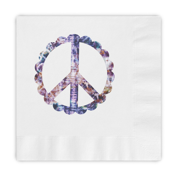 Custom Tie Dye Embossed Decorative Napkins