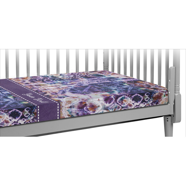 Custom Tie Dye Crib Fitted Sheet (Personalized)