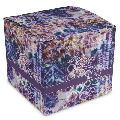 Tie Dye Cube Favor Gift Boxes (Personalized)