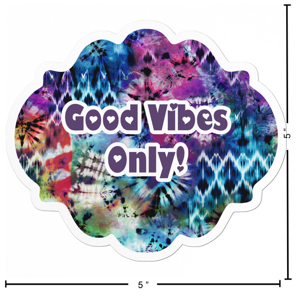 Tie Dye Custom Shape Iron On Patches - L - APPROVAL