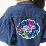 Tie Dye Twill Iron On Patch - Custom Shape - 3XL (Personalized)