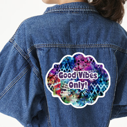 Tie Dye Twill Iron On Patch - Custom Shape - 3XL (Personalized)