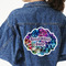 Tie Dye Twill Iron On Patch - Custom Shape - 3XL (Personalized)