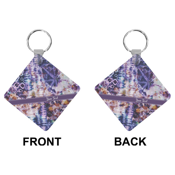 Tie Dye Diamond Keychain (Front + Back)