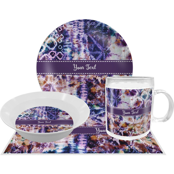 Tie Dye Dinner Set - 4 Pc (Personalized)