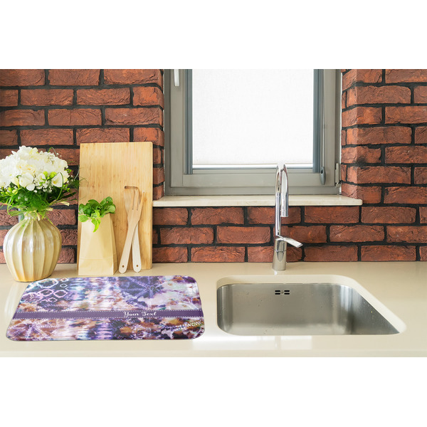 Tie Dye Dish Drying Mat - LIFESTYLE 2