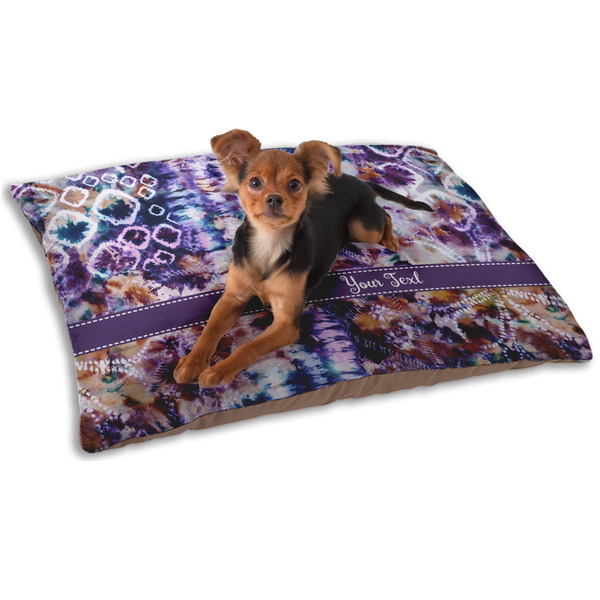 Custom Tie Dye Dog Bed - Small w/ Name or Text