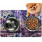 Tie Dye Dog Food Mat - Small LIFESTYLE